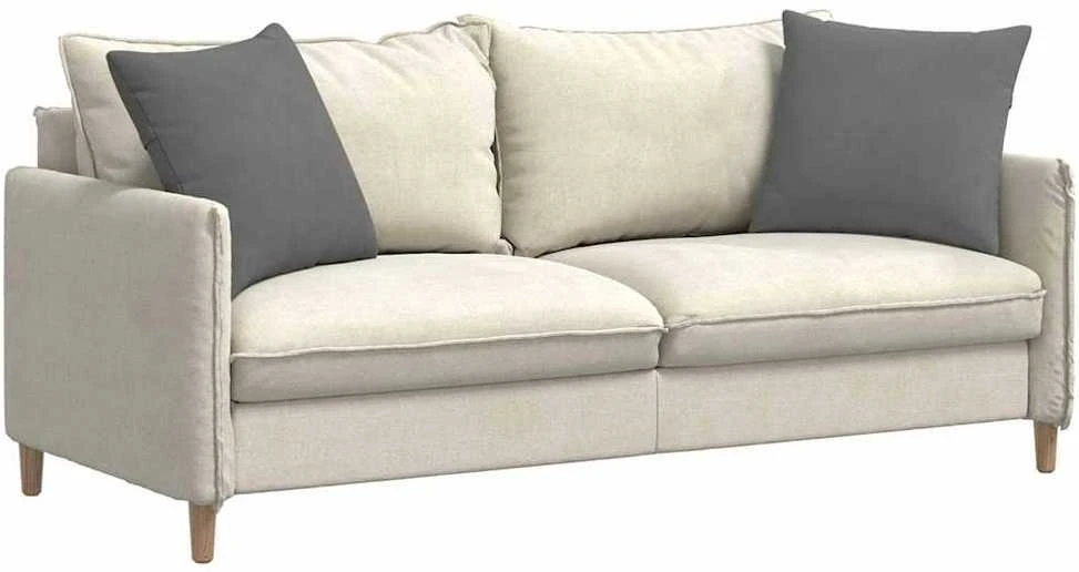 Sofa Pagalvės 2 vnt. audinys Tamsiai pilka 50 x 50 cm