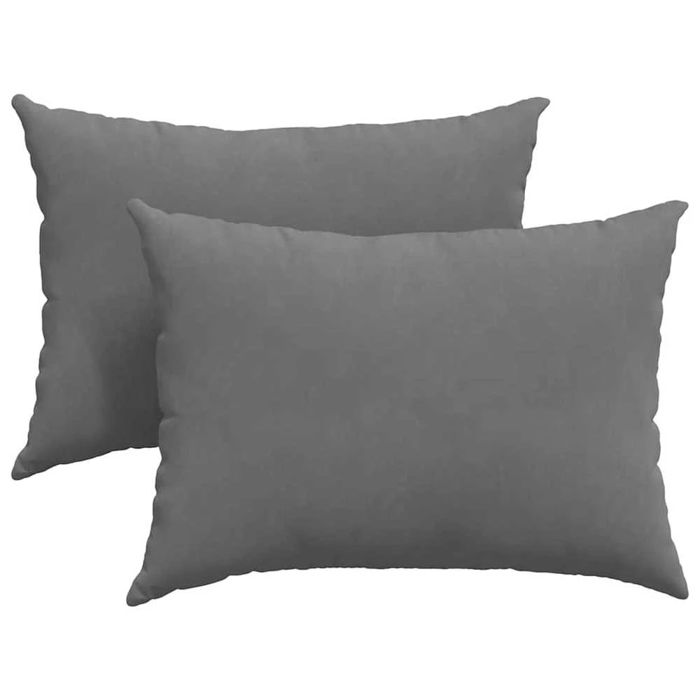 Sofa Pagalvės 2 vnt. audinys Tamsiai pilka 70 x 50 cm