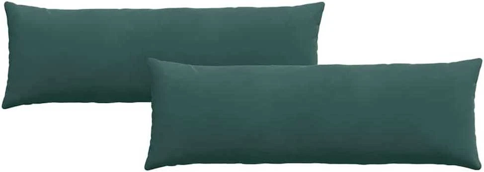 Sofa Pagalvės 2 pcs Tamsiai žalia 120 x 40 cm