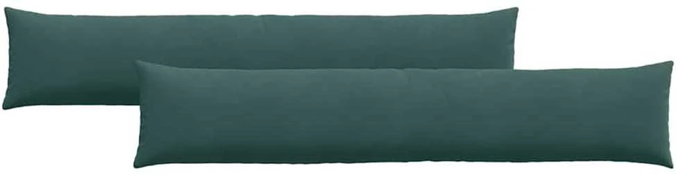 Sofa Pagalvės 2 pcs Tamsiai žalia 200 x 40 cm