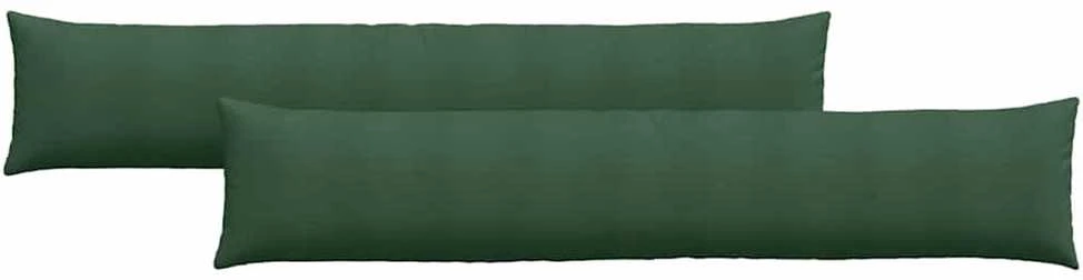 Sofa Pagalvės 2 pcs Tamsiai žalia 200 x 40 cm