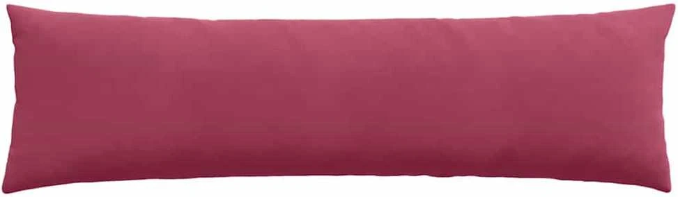 Sofa Pagalvės 2 pcs Vyno raudona 145 x 40 cm Kordūrinis audinys