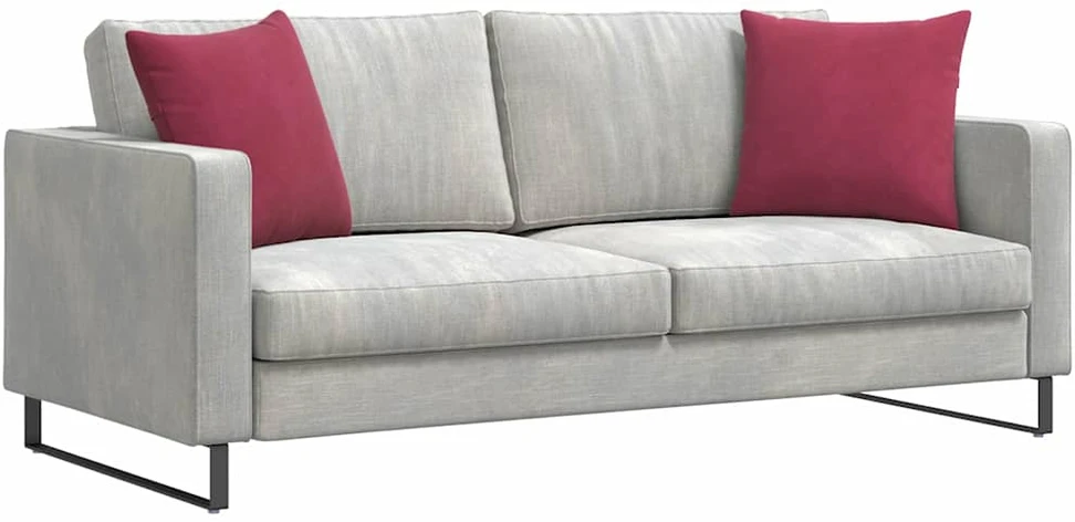 Sofa Pagalvės 2 pcs Vyno raudona 45 x 45 cm Kordūrinis audinys