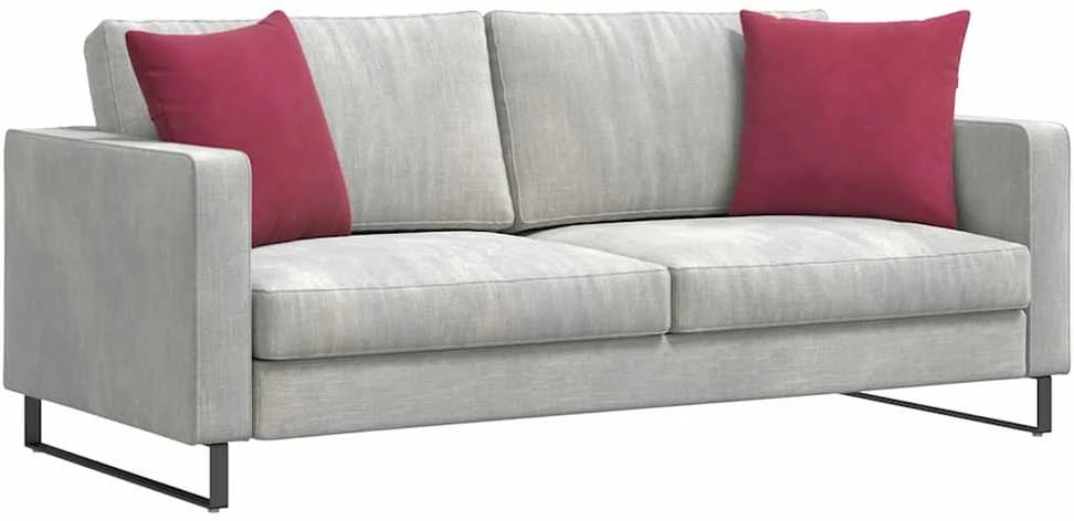 Sofa Pagalvės 2 pcs Vyno raudona 45 x 45 cm Kordūrinis audinys