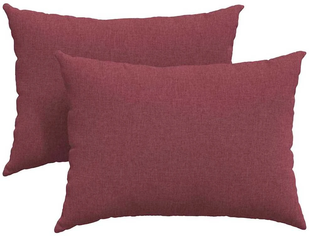 Sofa Pagalvės 2 vnt. audinys Vyno raudona 70 x 50 cm