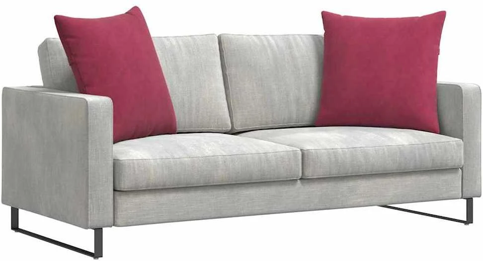 Sofa Pagalvės 2 pcs Vyno raudona 80 x 80 cm Kordūrinis audinys