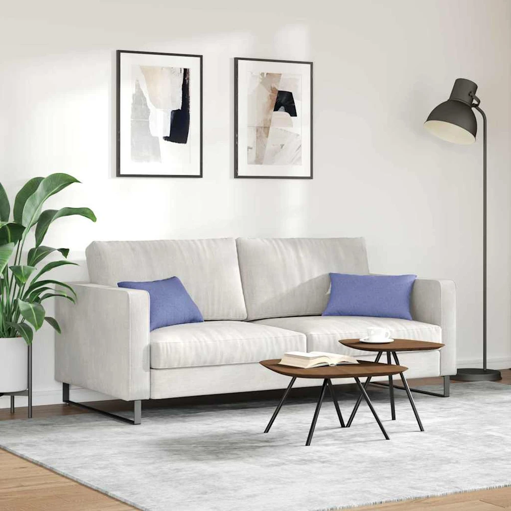 Sofa Pagalvės 2 vnt. audinys Džinsinės mėlynos 50 x 30 cm