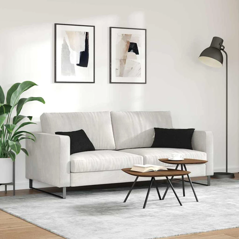 Sofa Pagalvės 2 vnt. audinys Juoda 50 x 30 cm