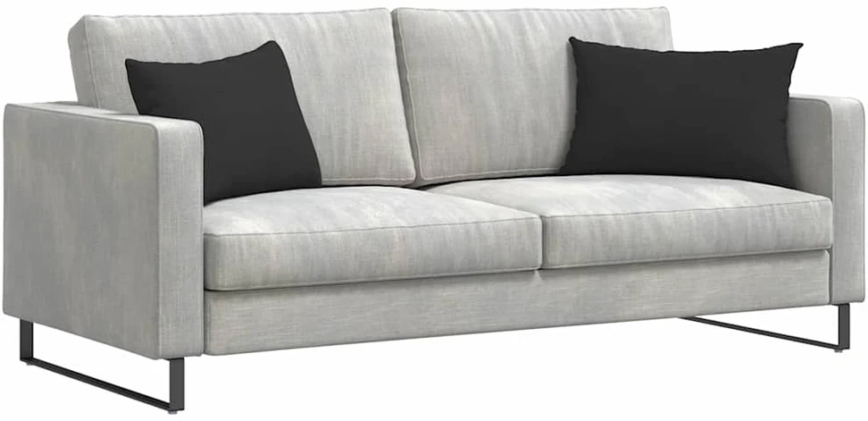 Sofa Pagalvės 2 vnt. audinys Juoda 60 x 40 cm
