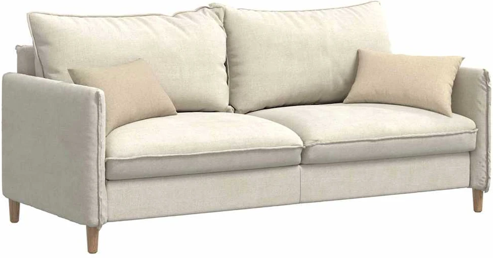 Sofa Pagalvės 2 vnt. audinys Kreminė 50 x 30 cm