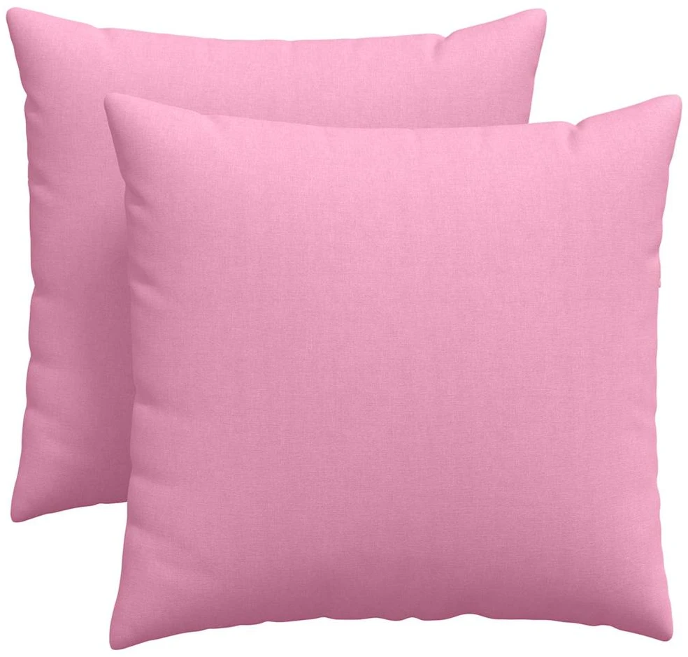 Sofa Pagalvės 2 vnt. audinys Rožinė 45 x 45 cm