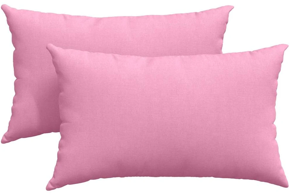 Sofa Pagalvės 2 vnt. audinys Rožinė 50 x 30 cm