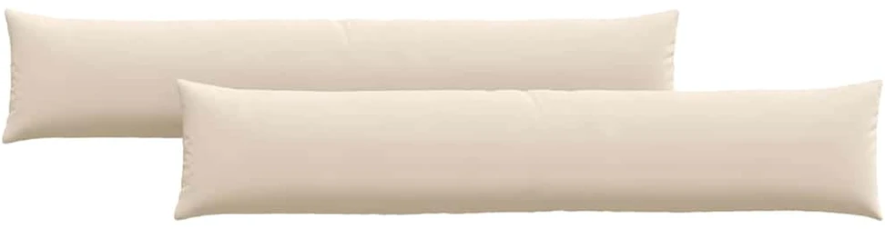 Sofa Pagalvės 2 vnt. audinys Smėlio 200 x 40 cm