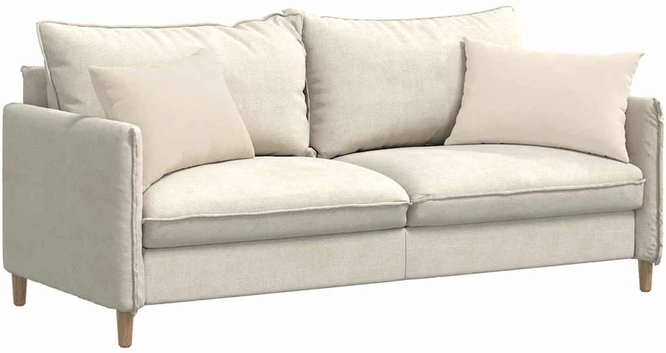 Sofa Pagalvės 2 vnt. audinys Smėlio 60 x 40 cm