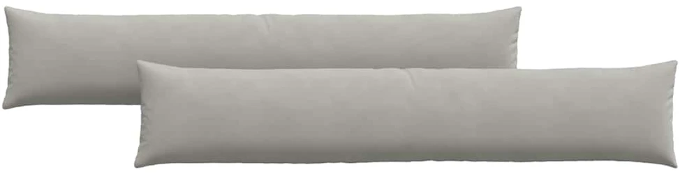 Sofa Pagalvės 2 vnt. audinys Šviesiai pilka 200 x 40 cm