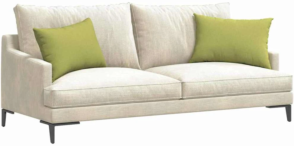 Sofa Pagalvės 2 vnt. audinys Šviesiai žalia 60 x 40 cm