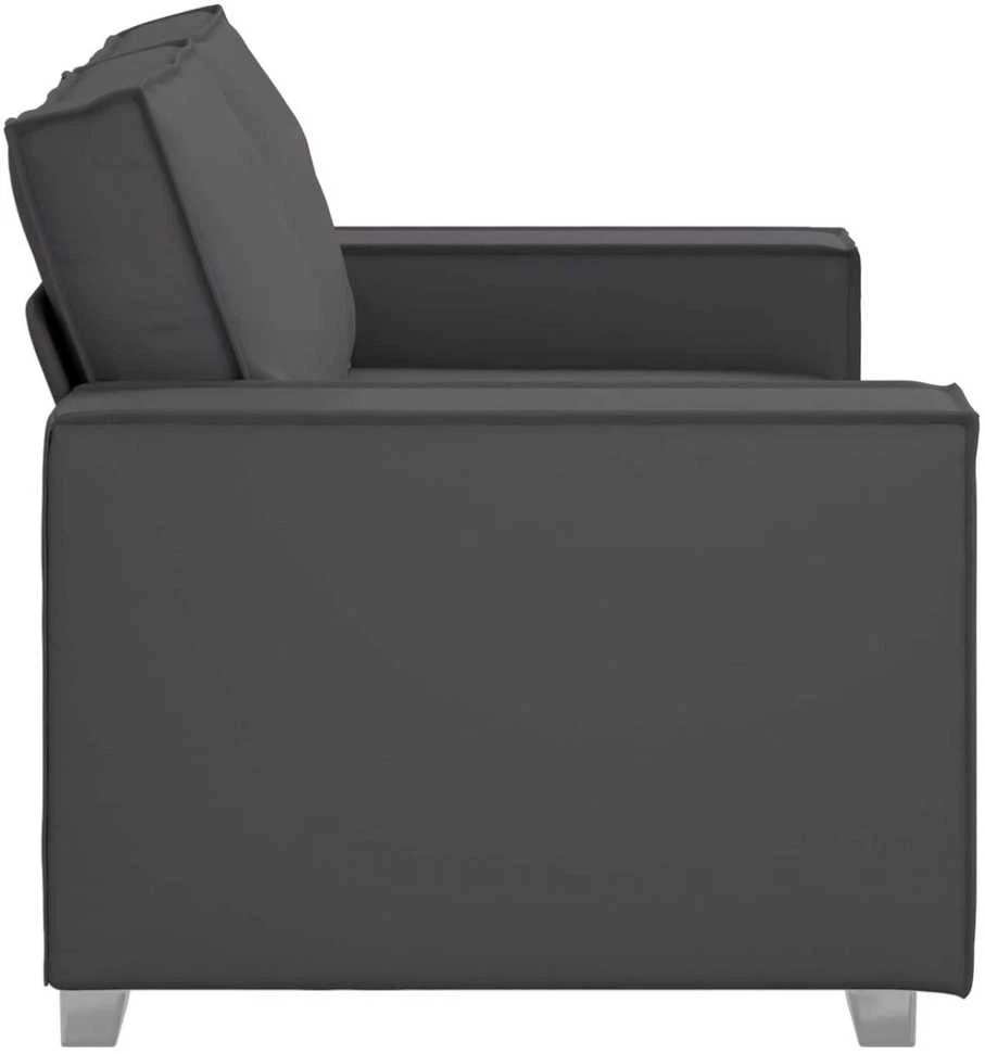 Dvivietė sofa Pilka 160 cm Dirbtinė oda