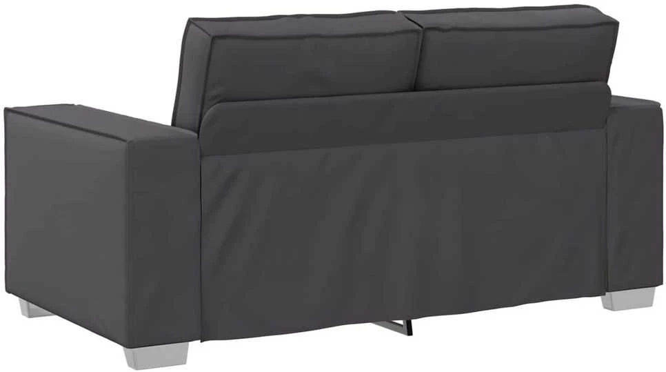 Dvivietė sofa Pilka 160 cm Dirbtinė oda