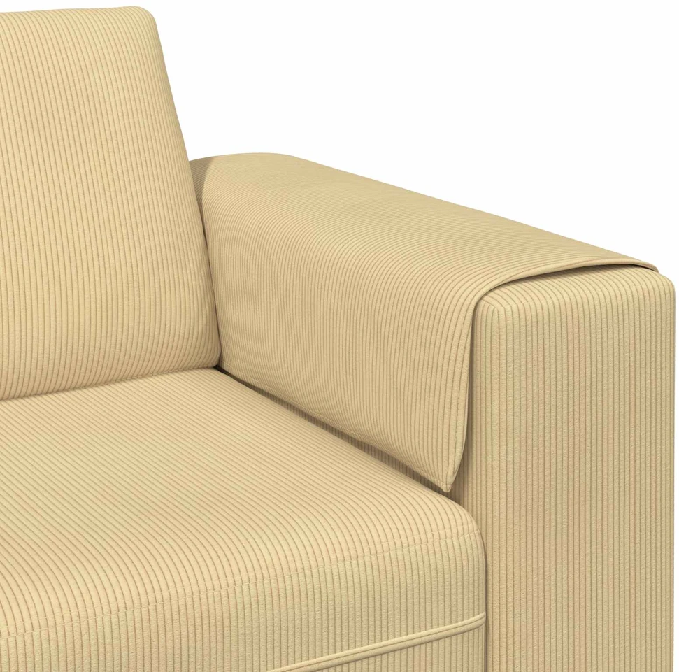 Sofa Pilkai žalia 250 x 188 x 76 cm Kordūrinis audinys