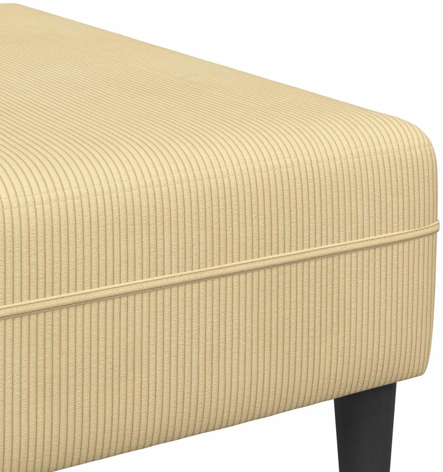 Sofa Pilkai žalia 250 x 188 x 76 cm Kordūrinis audinys