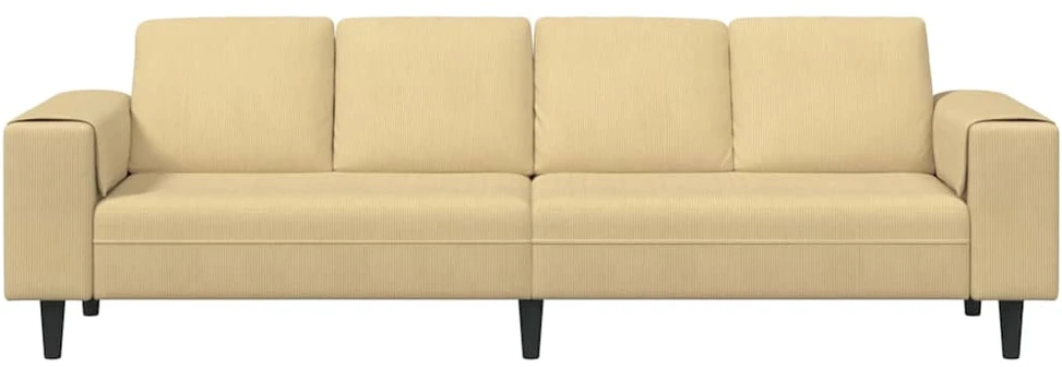 Sofa Pilkai žalia 250 x 77 x 76 cm Kordūrinis audinys