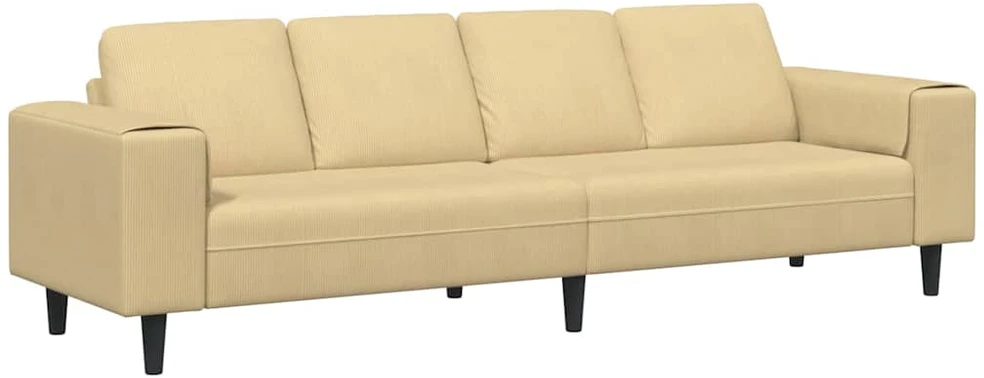 Sofa Pilkai žalia 250 x 77 x 76 cm Kordūrinis audinys
