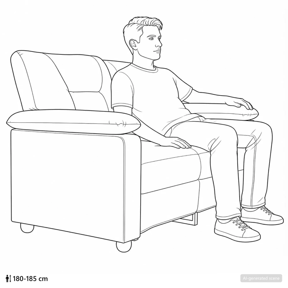 Sofa Raudona 151 x 85 x 93 cm Dirbtinė oda