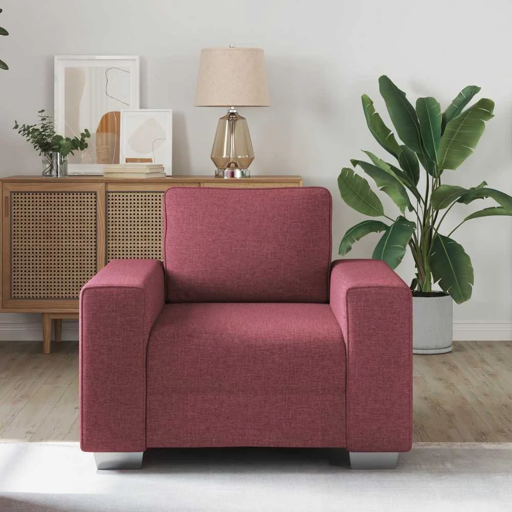 Sofa Kėdė Vyno raudona 100 cm audinys