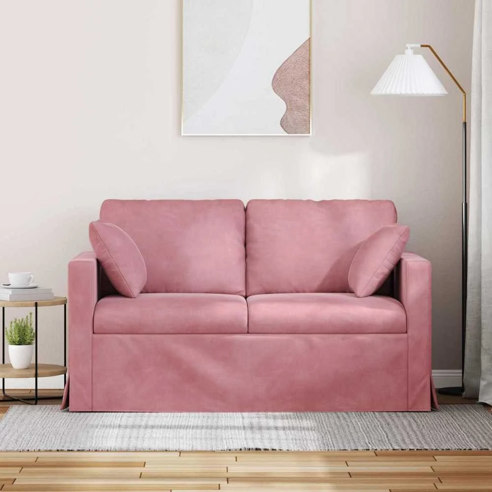 Sofa Rožinė 138 x 78 x 80 cm Aksomas