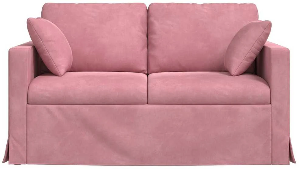Sofa Rožinė 138 x 78 x 80 cm Aksomas