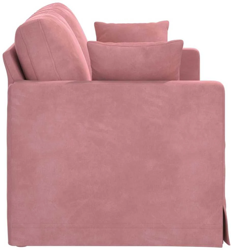 Sofa Rožinė 138 x 78 x 80 cm Aksomas