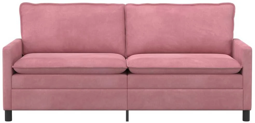Sofa Rožinė 196 x 81 x 87,5 cm Aksomas