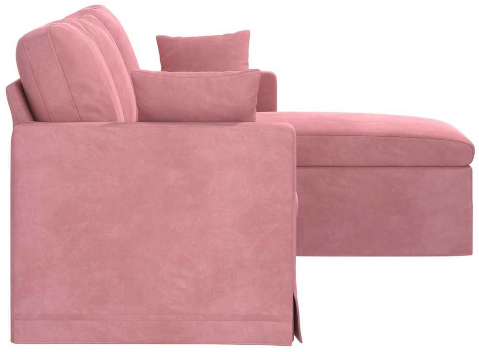 Sofa Rožinė 178 x 134 x 80 cm Aksomas