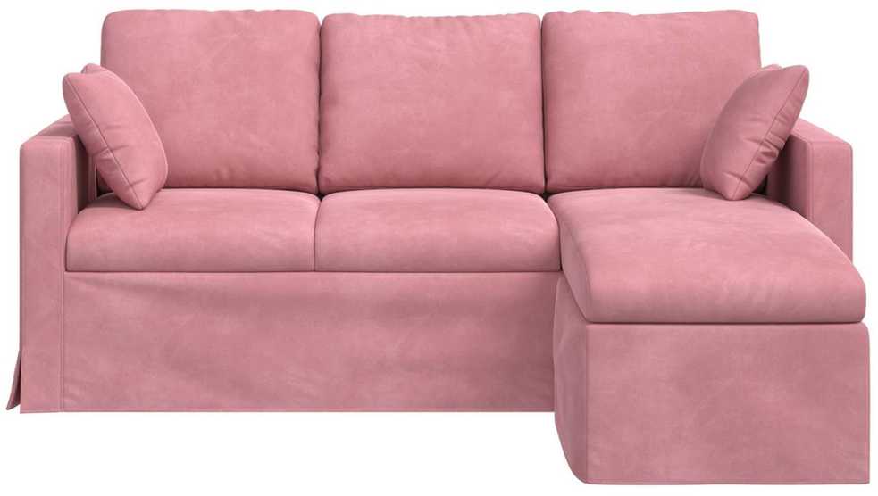 Sofa Rožinė 178 x 134 x 80 cm Aksomas