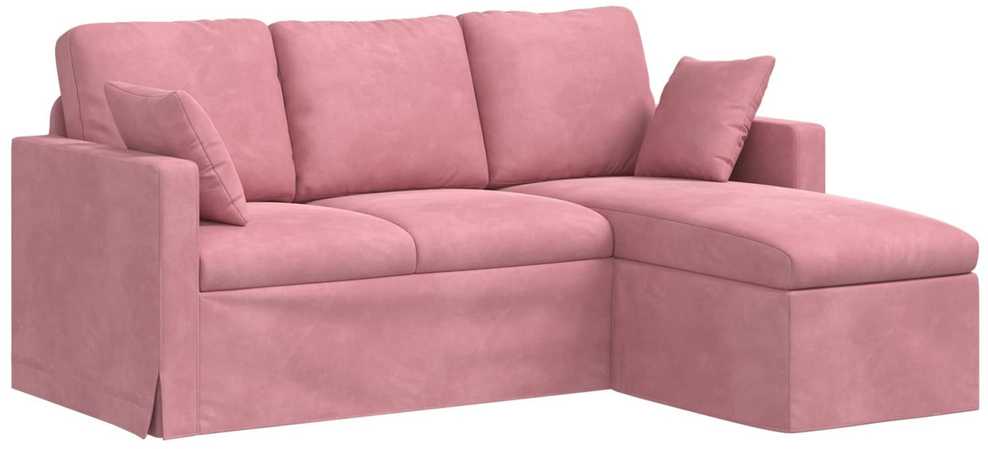 Sofa Rožinė 178 x 134 x 80 cm Aksomas