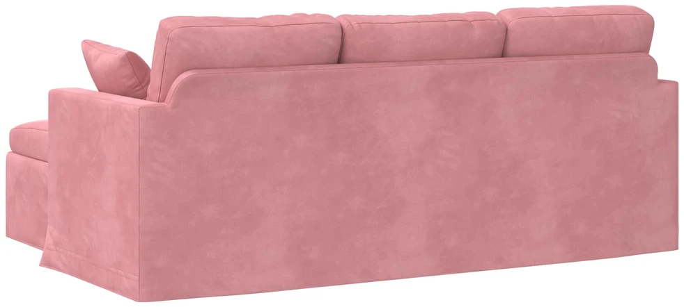 Sofa Rožinė 198 x 134 x 80 cm Aksomas