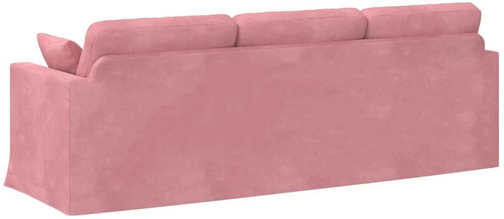 Sofa Rožinė 228 x 78 x 80 cm Aksomas