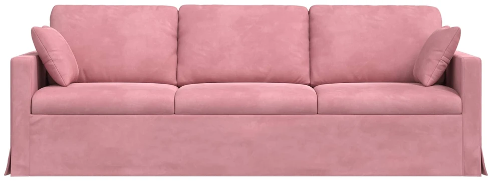 Sofa Rožinė 228 x 78 x 80 cm Aksomas