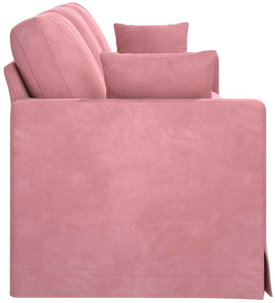 Sofa Rožinė 228 x 78 x 80 cm Aksomas