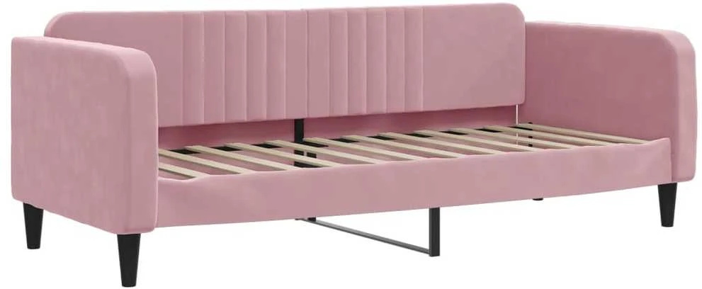 Sofa, rožinės spalvos, 80x200cm, aksomas