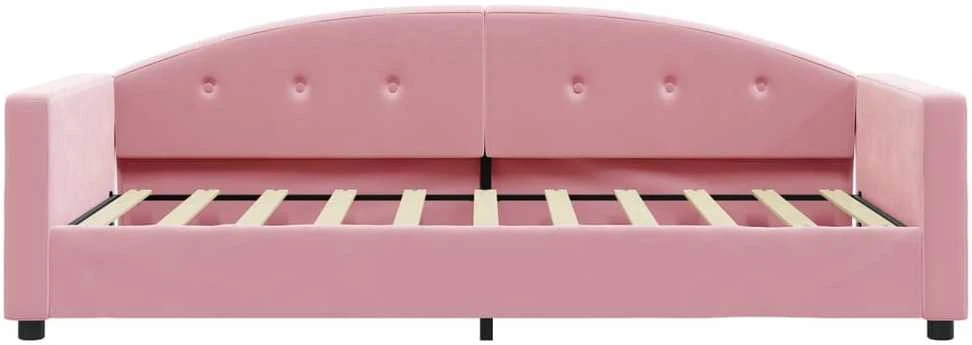 Sofa, rožinės spalvos, 80x200cm, aksomas