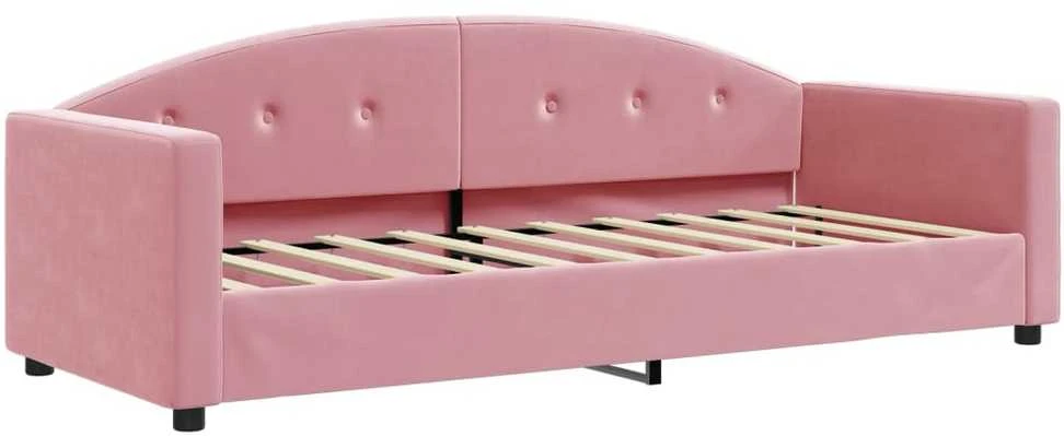 Sofa, rožinės spalvos, 80x200cm, aksomas