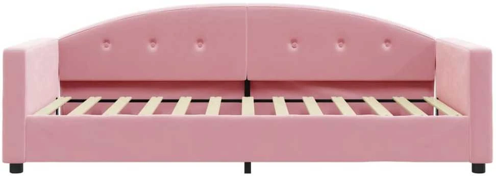 Sofa, rožinės spalvos, 90x200cm, aksomas