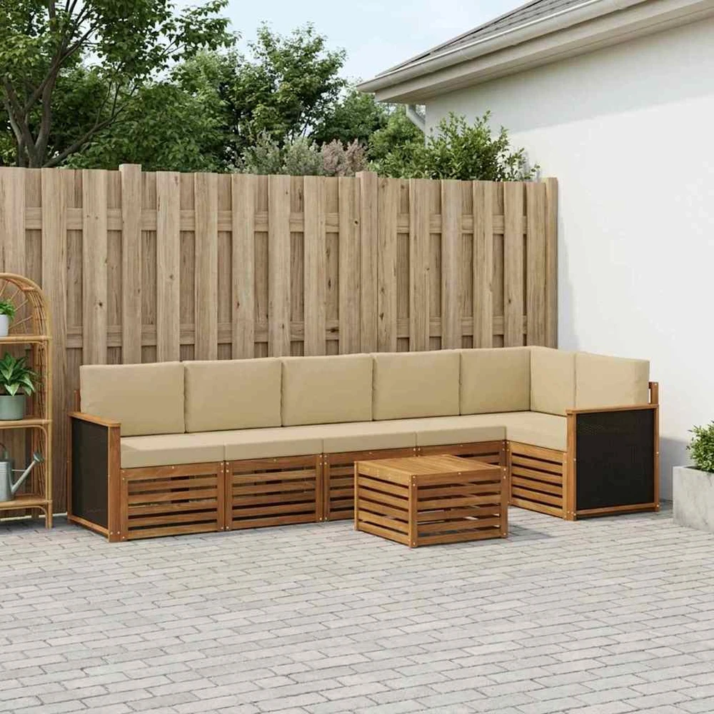 Sofa Lauko sofos komplektas 6 vnt. Natūrali