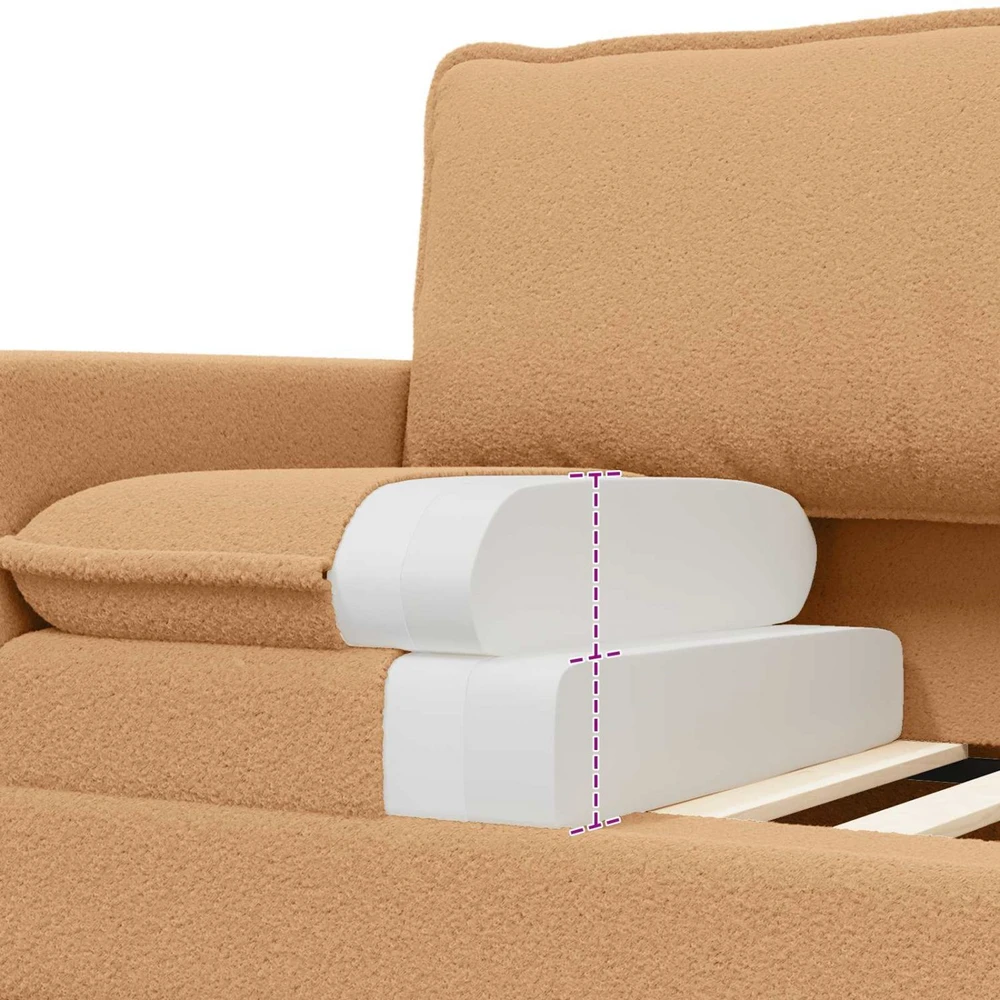 Sofa Smėlio 126 x 81 x 87,5 cm Audinys