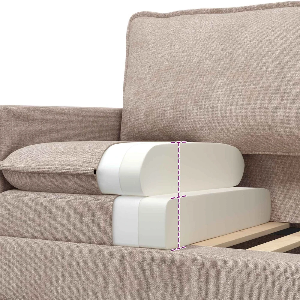 Sofa Smėlio 76 x 81 x 87,5 cm Poliesteris