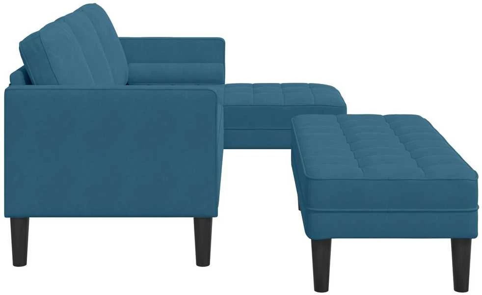 Sofa Sofos komplektas 2 vnt. Mėlyna Poliesteris