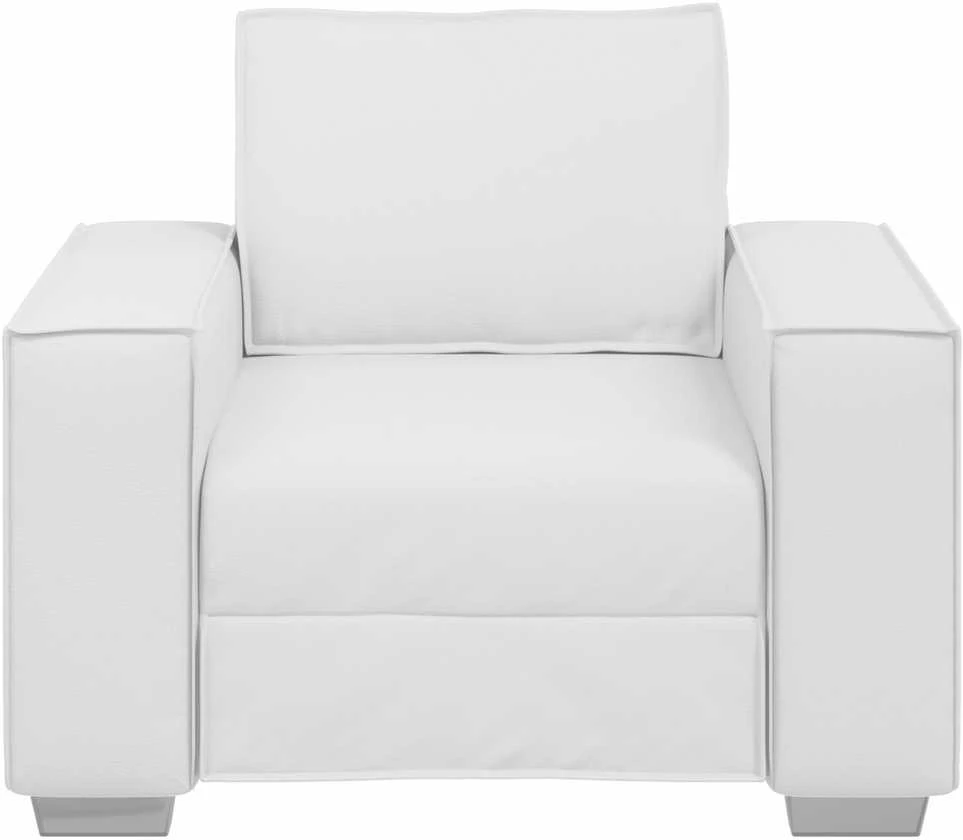 Sofa Kėdė Baltas 100 cm Dirbtinė oda