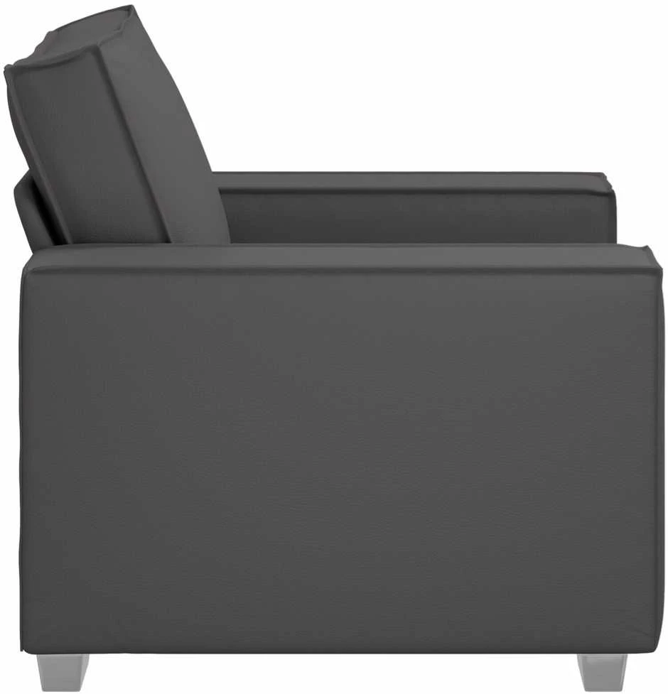 Sofa Kėdė Pilka 100 cm Dirbtinė oda