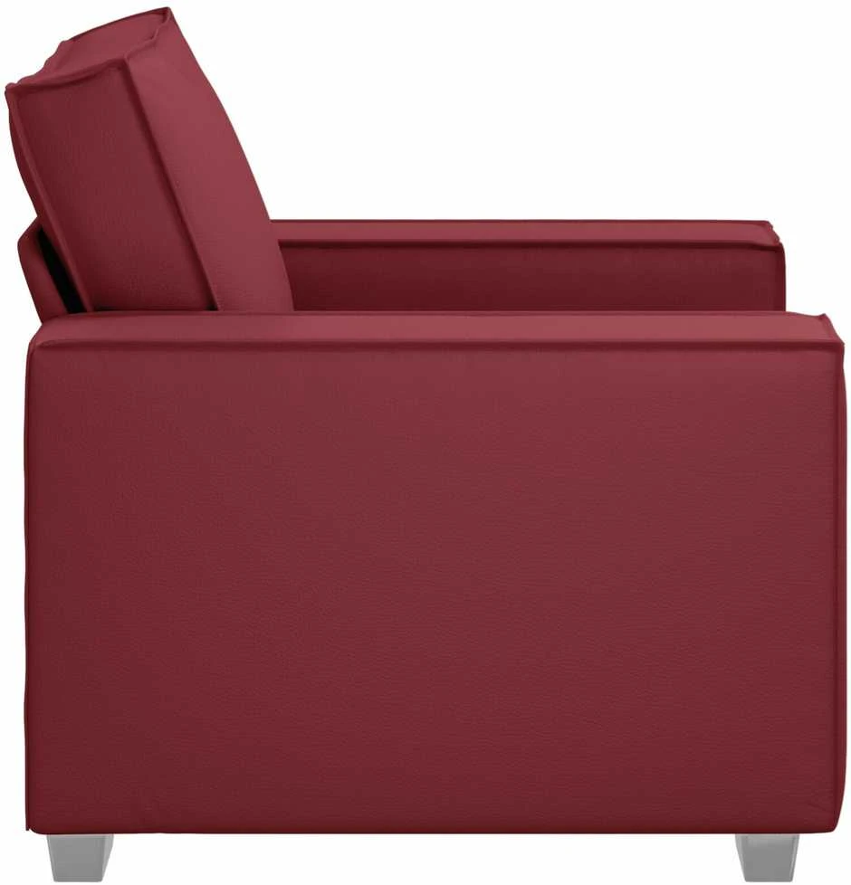 Sofa Kėdė Vyno raudona 100 cm Dirbtinė oda